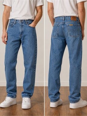 Vintage Edwin Jeans 36x36 Made in Canada Relaxed Fit 90s Blue Denim